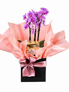 Mini Orquídea Com Ferrero Rocher 4 Unidades