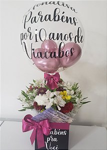 Cachepo de Flores com Balão Bubble