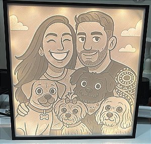 Luminaria Litho Personalizada (cartoon)