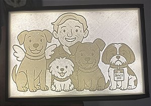 Luminaria Litho Personalizada (cartoon)