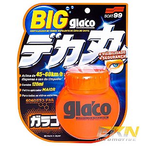 REPELENTE ÁGUA GLACO BIG 120ML CRISTALIZADOR VIDROS - SOFT99