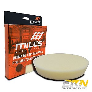 BOINA ESPUMA CORTE 5 POL BRANCA AGRESSIVA P/ROTATIVA - MILLS