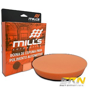 BOINA ESPUMA REFINO 6 POL LARANJA LISA P/ROTATIVA - MILLS