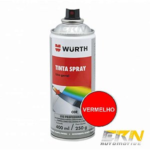 Tinta Spray Vermelho 400ml 250g - WURTH