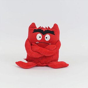 Pelúcia O monstro das cores - Vermelho (raiva) - Pré-venda até 30/04