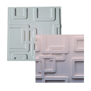 Forma Molde para Gesso 3D e Cimento Modelo Madrid 49x49 ABS - Esquadro Perfeito