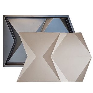 Forma Molde para Gesso 3D e Cimento Modelo Valetta 39x59 ABS - Esquadro Perfeito
