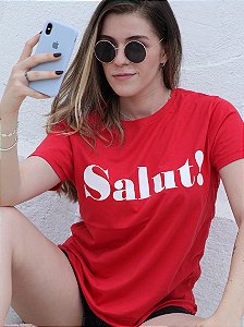 Camiseta Feminina em Algodão Premium Estampa Salut - TSH-GOLAO-SALUT