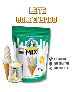 PREPARO MIX MISTURA EM PÓ P/ SORVETE AMERICANO CHAMP'S - LEITE CONDENSADO
