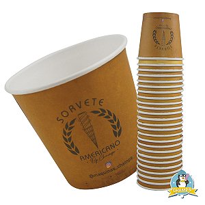 Copo Ecológico Para Sorvete 100 ML - Cor Bronze