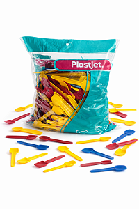 PAZINHA SORVETE PREMIUM CORES SORTIDAS 9CM 500 UN PLASTJET