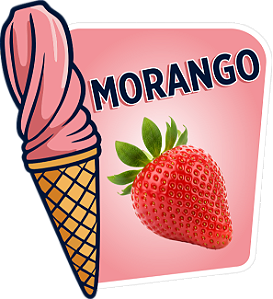 ADESIVO MORANGO PARA GARRAFA