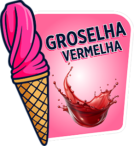 ADESIVO GROSELHA VERMELHA PARA GARRAFA