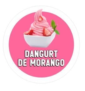ADESIVO DANGURT MORANGO PARA GARRAFA