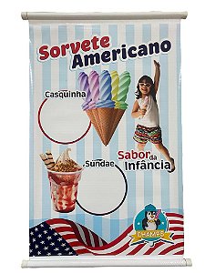 Banner Expositor Azul com Branco