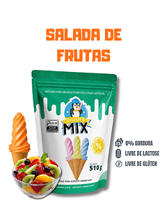 PREPARO MIX MISTURA EM PÓ P/ SORVETE AMERICANO CHAMP'S - SALADA DE FRUTAS