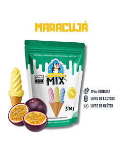 PREPARO MIX MISTURA EM PÓ P/ SORVETE AMERICANO CHAMP'S - MARACUJÁ