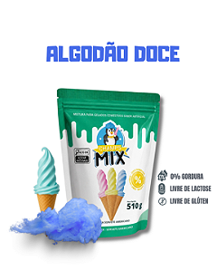 PREPARO MIX MISTURA EM PÓ P/ SORVETE AMERICANO CHAMP'S - ALGODÃO DOCE