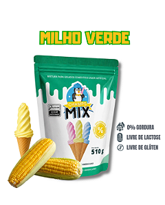 PREPARO MIX MISTURA EM PÓ P/ SORVETE AMERICANO CHAMP'S - MILHO VERDE