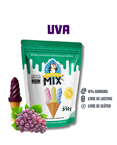 PREPARO MIX MISTURA EM PÓ P/ SORVETE AMERICANO CHAMP'S - UVA
