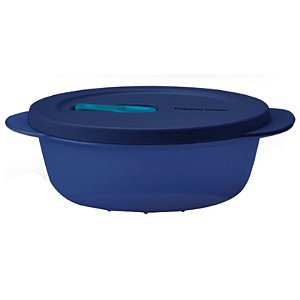 Tupperware Tigela Mini Cristalwave Geração II 560ml Azul Translúcida