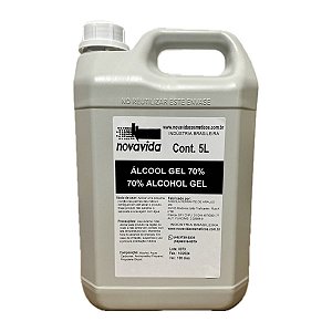 ÁLCOOL 70% GEL 5 LITROS