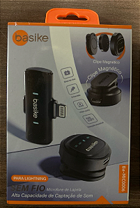 MICROFONE SEM FIO CAPTACAO DE SOM BASIKE