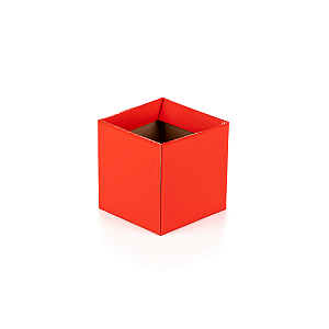 Cachepot Quadrado Pote 09 Vermelho (05 unidades)