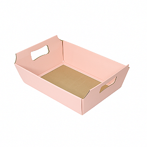 Cesta Papelão Grande Rosa (01 unidade)