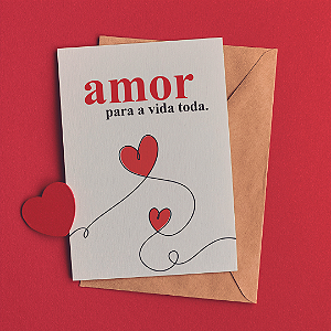 Card Postal Amor Para a Vida Toda (10 unidades)