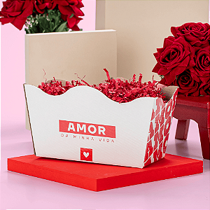 Cachepot Vintage Duplo 11 Amor da Minha Vida (05 unidades)