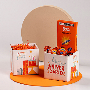 Cachepot Quadrado Pote 09 Dia De Festa (05 unidades)