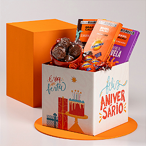 Cachepot Quadrado Pote 15 Dia De Festa (05 unidades)