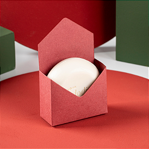 Mini Envelope Vermelho Para Sabonete (05 unidades)
