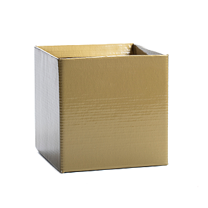 Cachepot Quadrado Pote 15 Dourado (05 unidades)