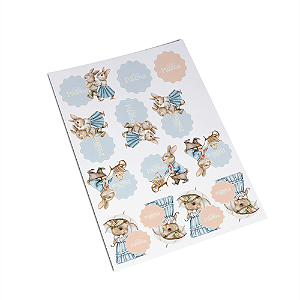 Adesivo DTF Doce Encanto&Delicadeza 01 Folha [ 13 Adesivos ]