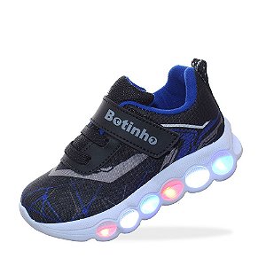 Tenis Calçado Luzinha Luz Led Infantil Masculino Menino