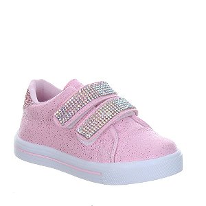 Tenis Sapato Rosa Com Brilho Glitter Infantil Menina Love