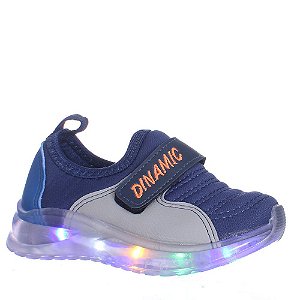 Tenis Luzinha Led Pisca Brilha Infantil Menino Calce Fácil