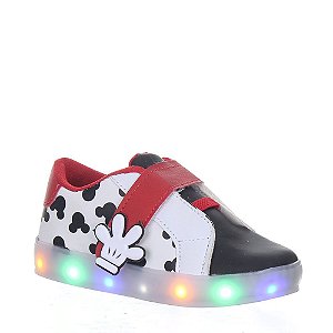 Tenis Infantil Luz Led Personagem Carinha Menino Criança