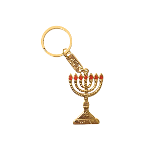 Chaveiro Menorá com chamas