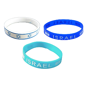 Kit Pulseiras Israel - Borracha