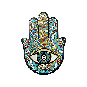 Hamsa de Porcelana - Multicolor