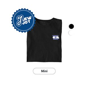 Camiseta Infantil - Bandeira de Israel - Jewjoy