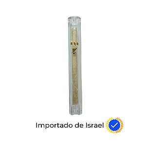 Mezuzá Completa - Importado de Israel - Caixinha acrílico - 15 cm