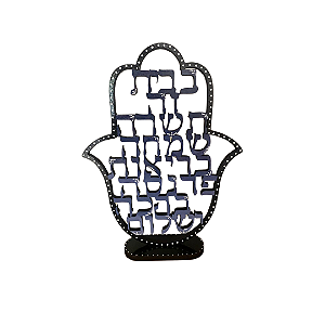 Enfeite Judaico - Hamsa de Mesa Bênção do lar - Azul