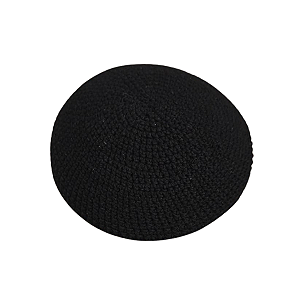 Kipá de Crochê Preto - Importado de Israel