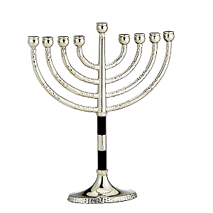 Chanukiá - Metal - Detalhe preto