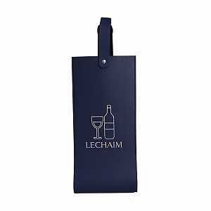Porta vinhos - Azul marinho - "Lechaim"