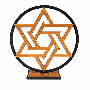 Enfeite Estrela de Davi - MDF
